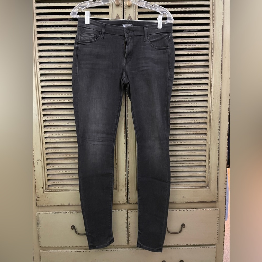 MOTHER the looker black jeans-lower rise